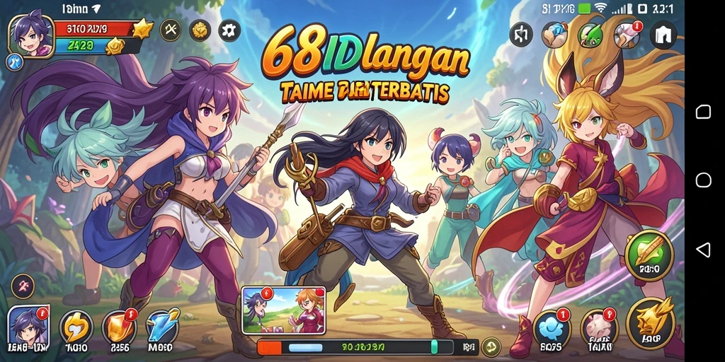 Tampilan menarik dari gameplay seru di 68IDN.