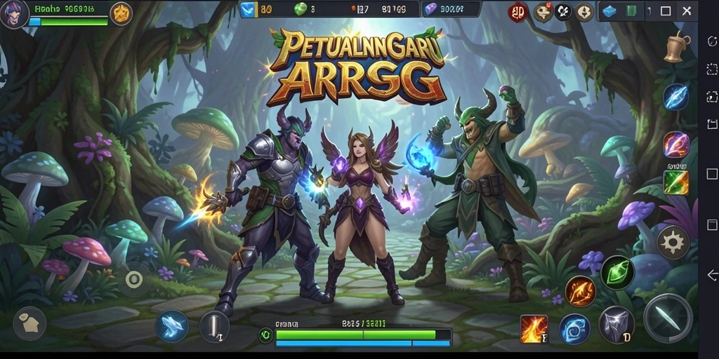 Tampilan gameplay seru dalam dunia ARPG yang menantang.