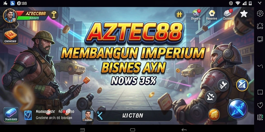 Tampilan menarik dari gameplay AZTEC88 yang menampilkan pengelolaan bisnis.