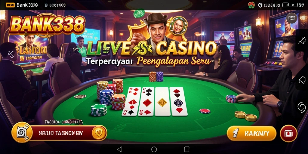 Tampilan gameplay Live Casino yang menarik dan interaktif di BANK338.