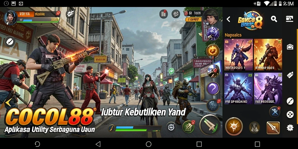 Screenshot utama COCOL88 menampilkan antarmuka aplikasi Utility yang ramah pengguna.