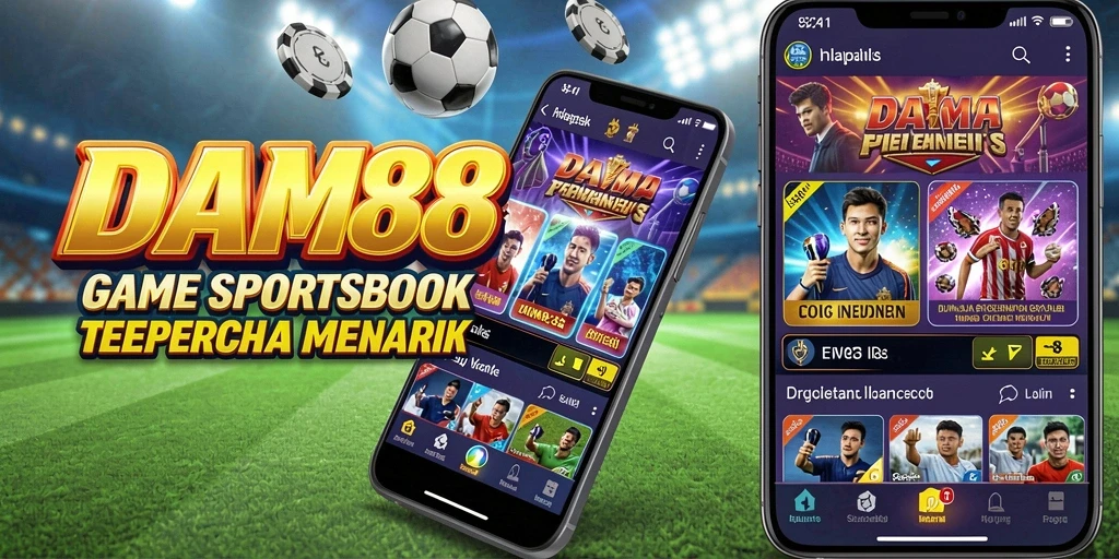 Tampilan menarik dan interaktif dari gameplay Sportsbook DAM88.