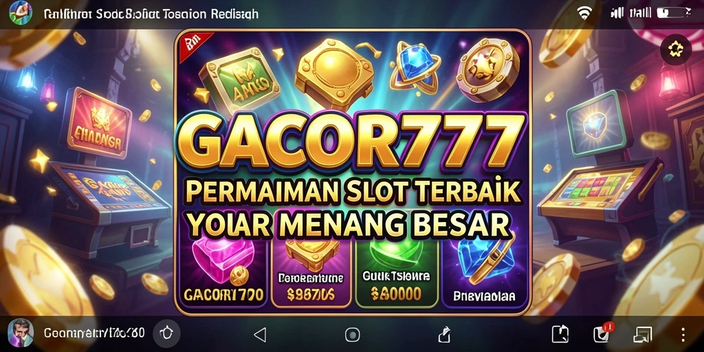 Gameplay mengasyikkan dari GACOR777 dengan banyak pilihan mesin Slot.