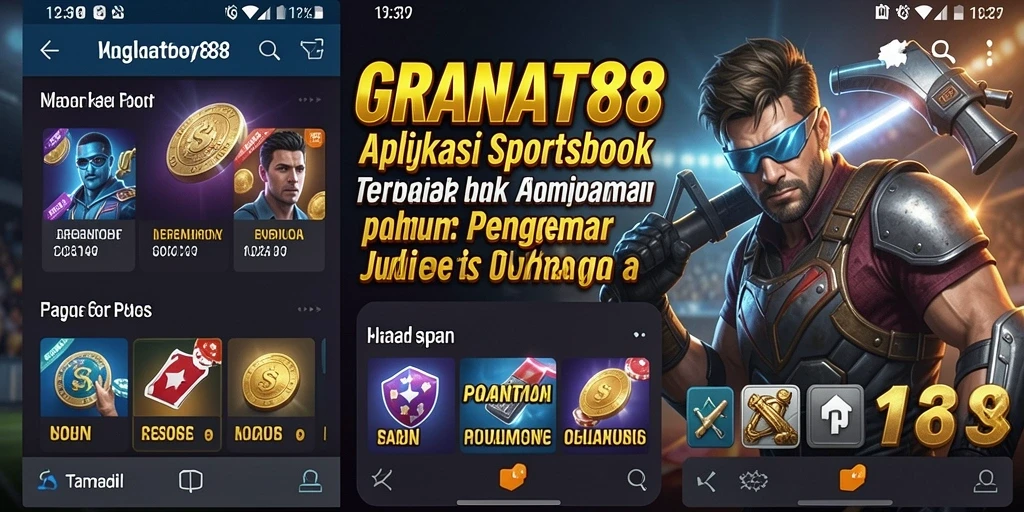 Tampilan antarmuka GRANAT88 dengan berbagai pilihan taruhan olahraga.