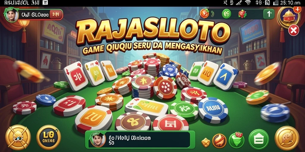 Tampilan gameplay seru dalam RAJASLOTO yang menarik.