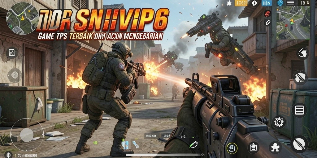 Tampilan gameplay mendebarkan dalam RSNVIP6 dengan aksi TPS yang intens.