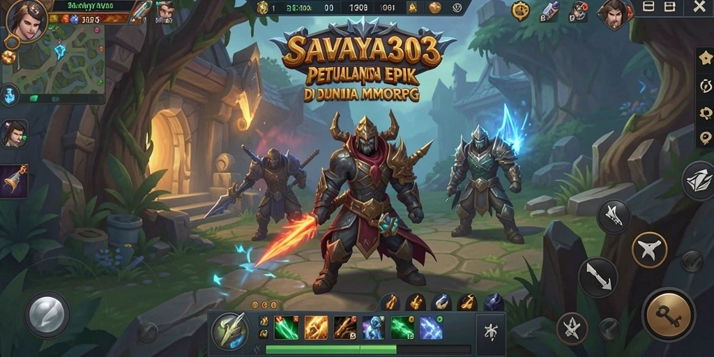 Gameplay seru dalam SAVAYA303 yang menampilkan pertarungan epik di dunia MMORPG.